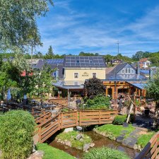Gartenansicht, Restaurant Mausefalle, Neroth, Vulkaneifel